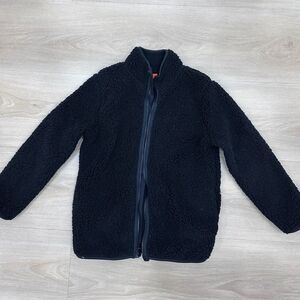 Joe Fresh Sherpa Jacket, Boys, Medium, Size 7-8, Charcoal Gray